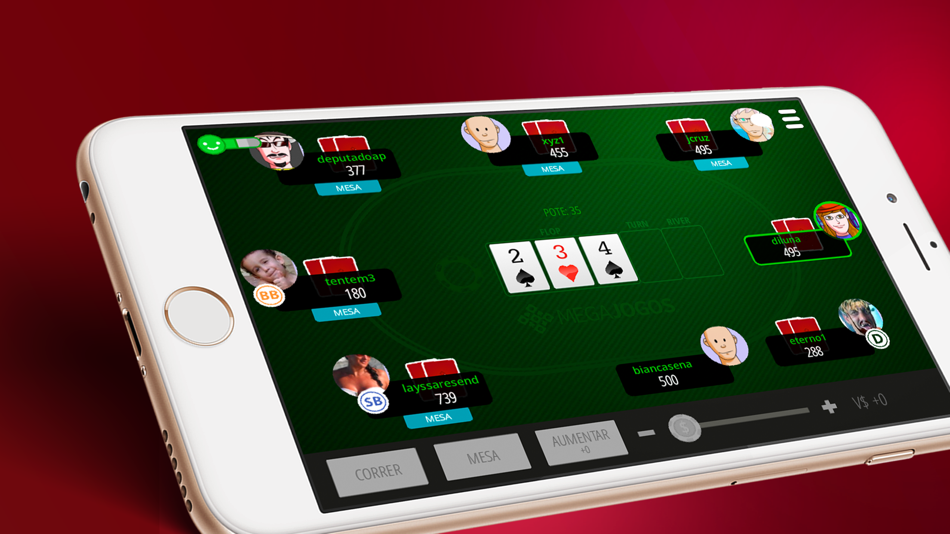 #3. POKER Texas Hold'em e Fechado (iOS) 来自: Megajogos Entretenimento Ltda