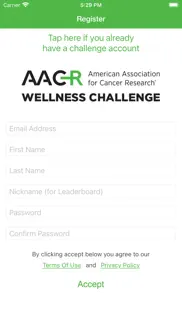 aacr wellness challenge iphone screenshot 2