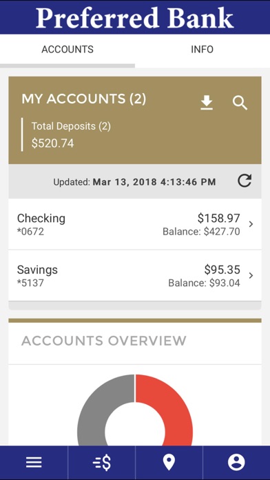 Preferred Bank, Illinois Screenshot