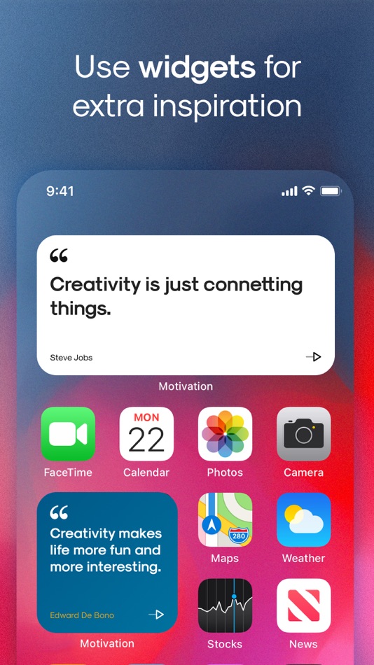 #2. Motivation Quotes Widget (iOS) By: Refero S.A.