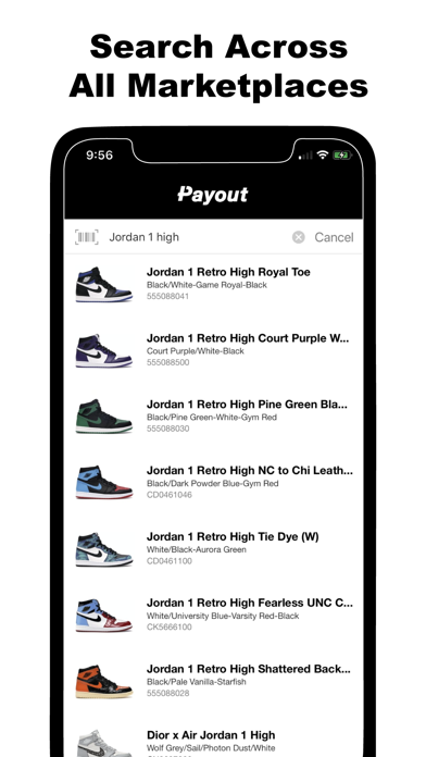 Payout - Sneaker Resell Tool App | Lumos Educational App Store