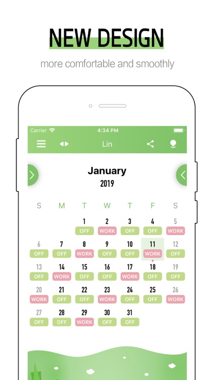 Fisher-Shift Calendar screenshot-0