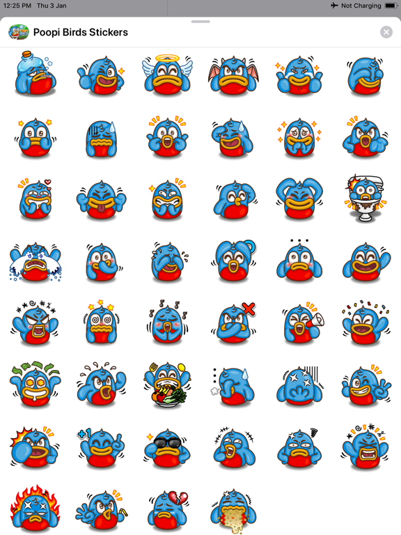 Screenshot #5 pour Poopi Birds Stickers