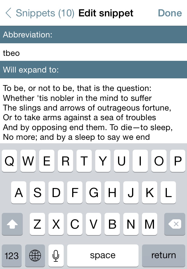 TypeIt4Me Touch screenshot 3