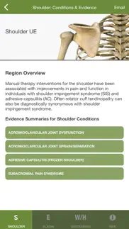 mobile omt upper extremity iPhone Captures Décran 4