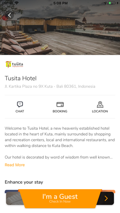 IZY Mobile Concierge Screenshot