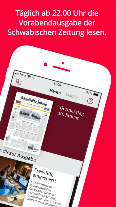 Schwäbische E-Paper App Screenshot