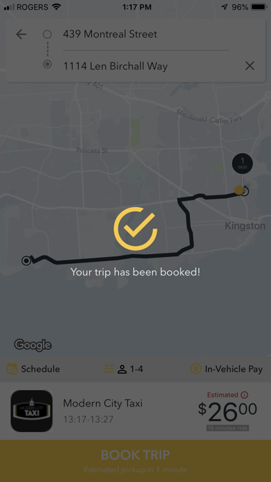 Modern City Taxi Kingston Screenshot