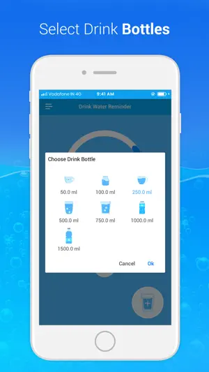 Drink Water Reminder : H2O screenshot 2