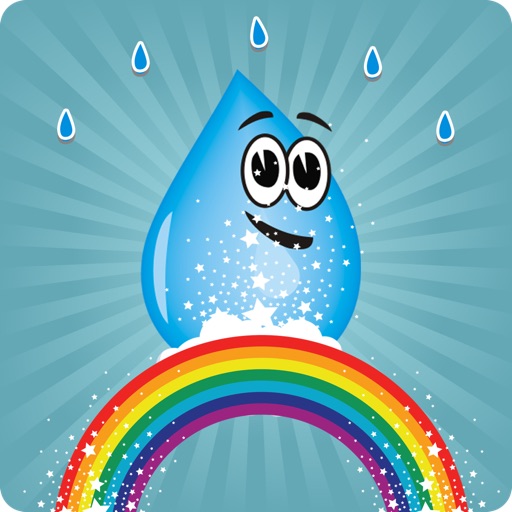 AAA Awesome Rainbow Jumper - Rain Water Drop Jumping Game Free icon