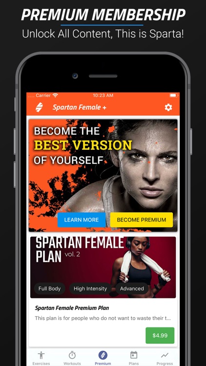 Spartan System Female PRO screenshot-4