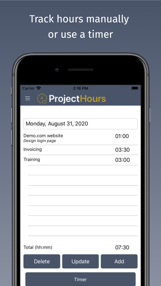 #3. Project Hours Time Tracking (iOS) 由: Bert-Jan Lappenschaar