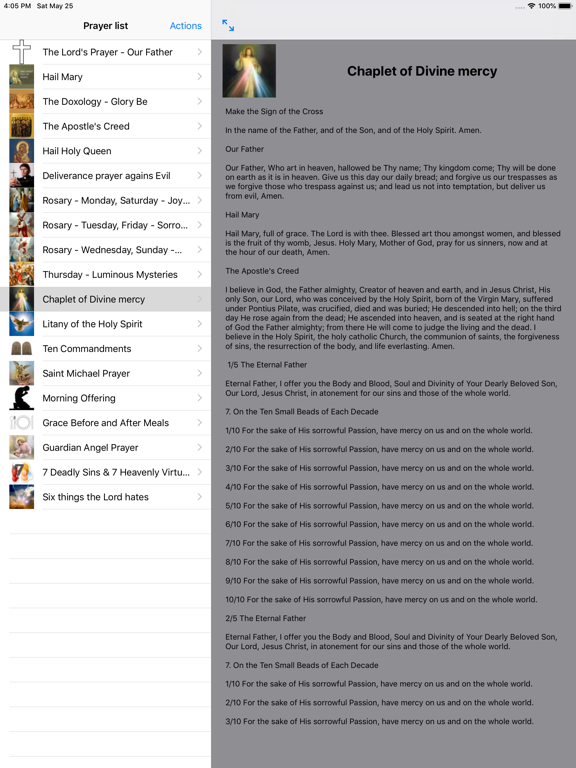 Rosary & Prayerbook Offline iPad screenshot 4 - Education app