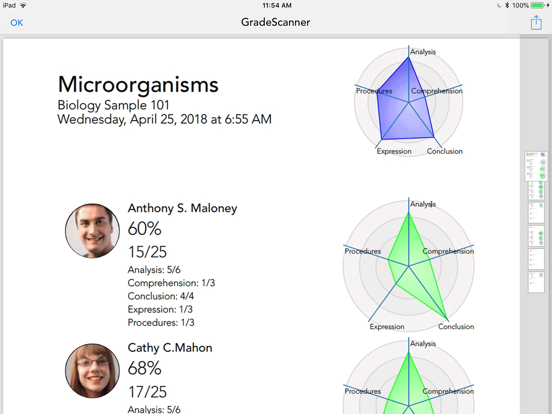 iDoceo Grade Scanner iPad screenshot 4 - Education app