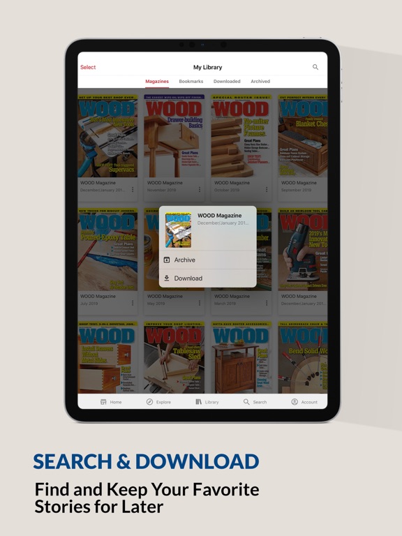 Wood Magazine iPad screenshot 5 - Lifestyle app