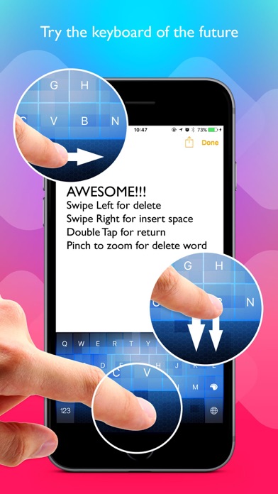 Color Swipe Keyboard Pro Screenshots