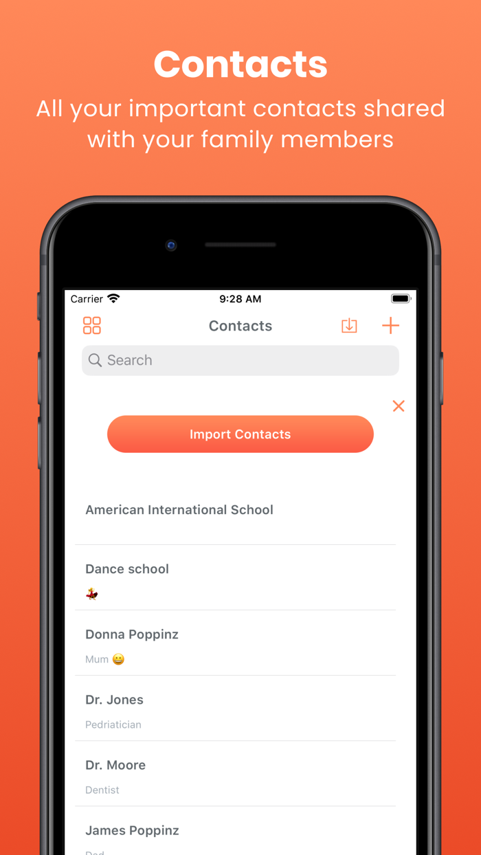 Poppinz Family Calendar App