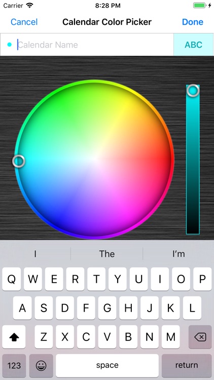 Calendar Color Picker