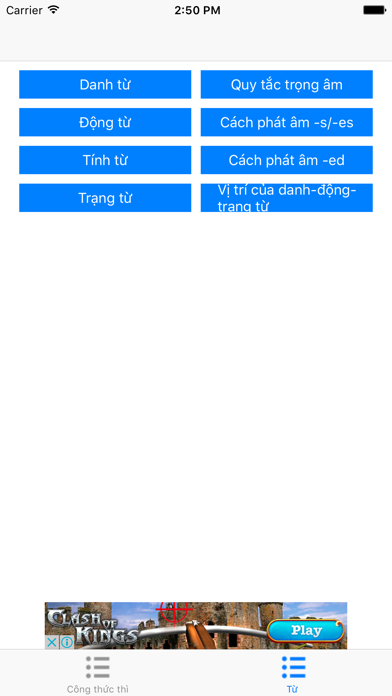 Screenshot #3 pour Công Thức Tiếng Anh