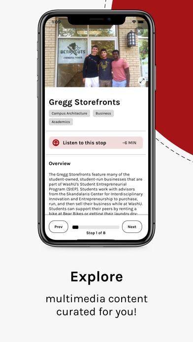 WashU Visits Screenshot