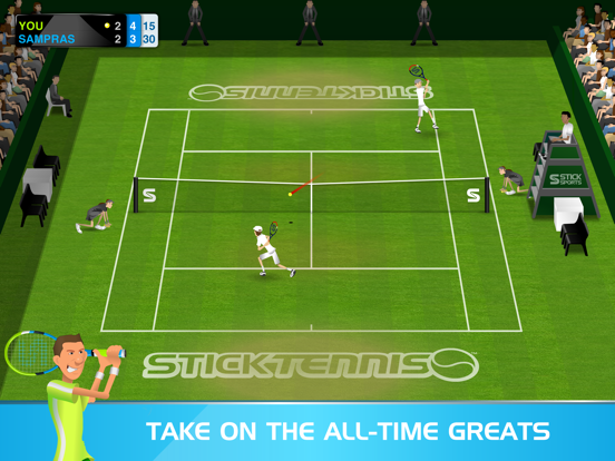 Stick Tennis iPad app afbeelding 3