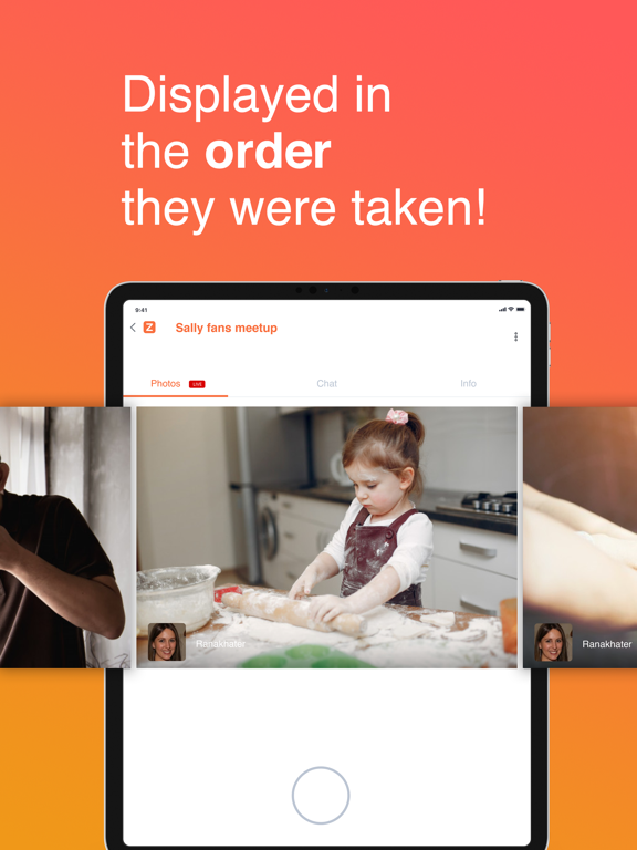 Zingoo: Instant photo-sharing iPad screenshot 4 - Photo & Video app