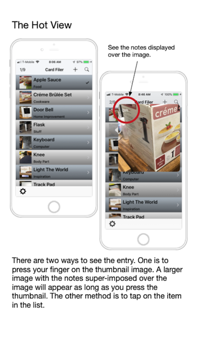 CardFiler iPhone screenshot 6 - Productivity app