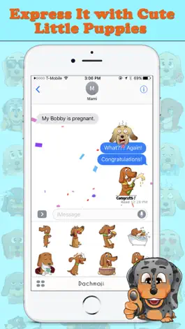 Game screenshot DachMoji: Dachshund Stickers apk