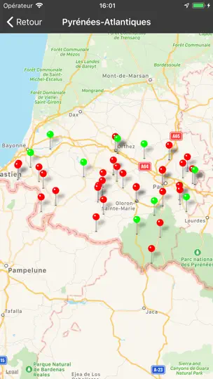 Capture d'écran de PLANS-PECHE En FRANCE sur iPhone 5