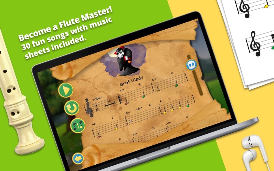 #4. Learn recorder - Flute Master (macOS) By: Insignio Labs