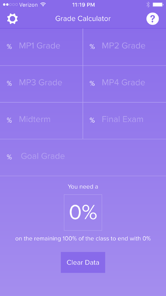 #3. Final Grade Calculator - % (iOS) 由: Nathan Leung