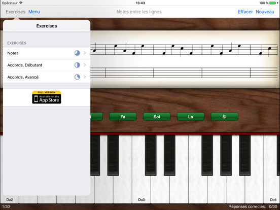 Screenshot #6 pour Note Trainer Lite