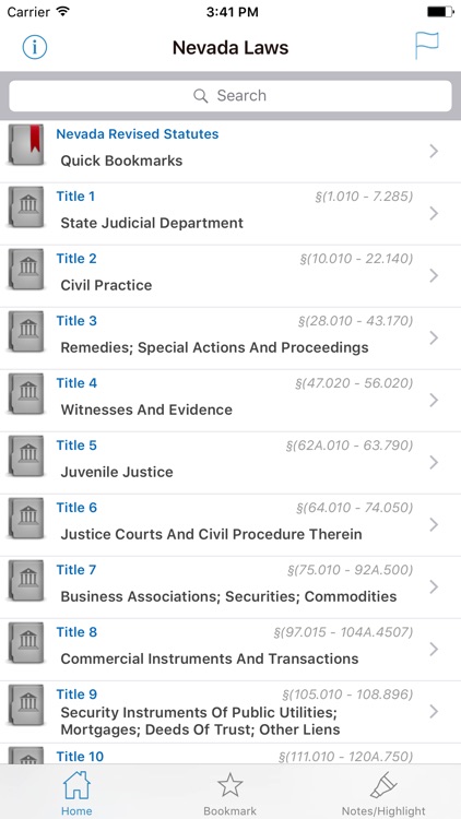 NV Laws, Nevada State Titles