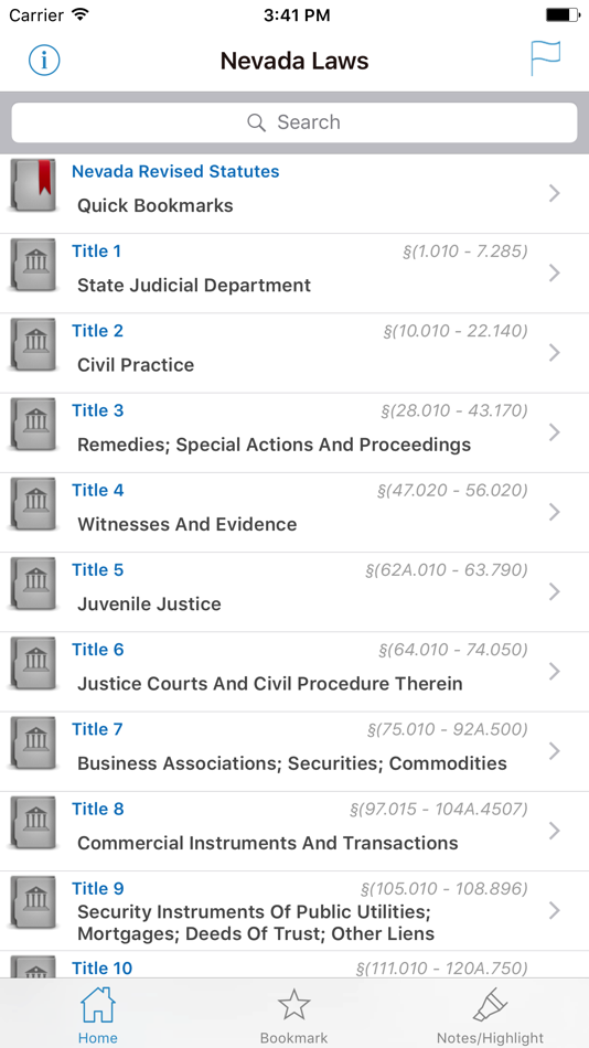 NV Laws, Nevada State Titles - 8.181115 - (iOS)