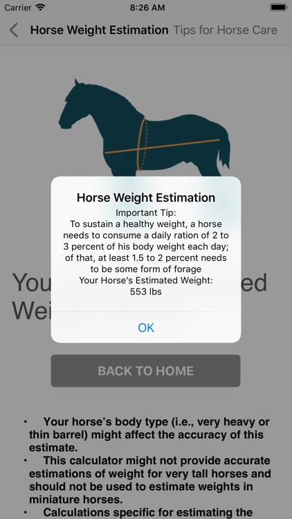 Horse Weight Estimation screenshot-3