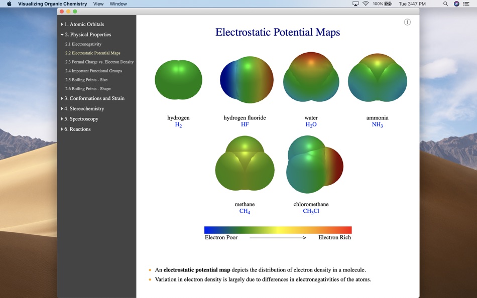 #1. Visualizing Organic Chemistry (macOS) بواسطة: Aaron M. Hartel