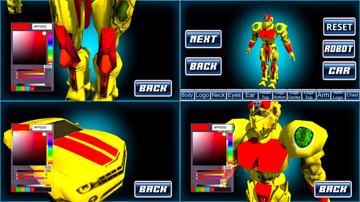 Multi Jet Car Robot Game