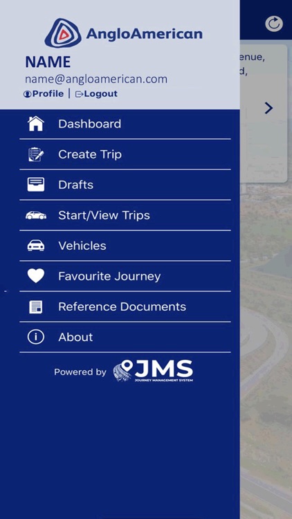 Anglo American Road Travel App