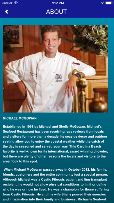 Michael's Seafood Restaurant Screenshot