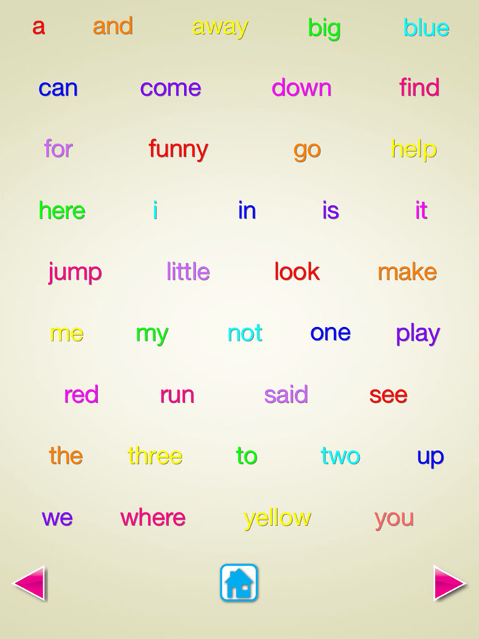 Sight Words -Voice Flash Cards