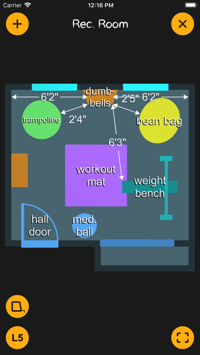 K.I.S.S. Room Layout Screenshot