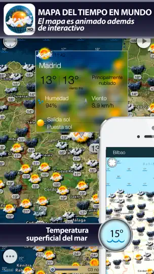 Captura de pantalla de Mapa Del Tiempo en iPhone 1