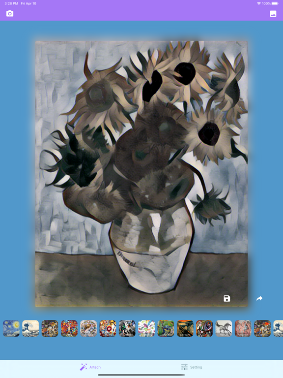 Artech - Photo & Video Effects iPad screenshot 6 - Photo & Video app