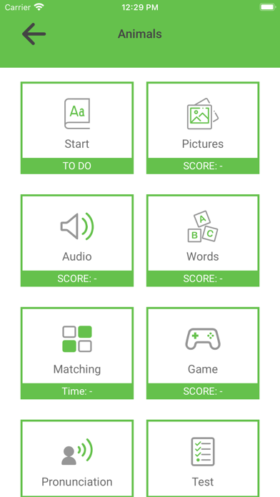 English Vocabulary - CEFR A1 Screenshot