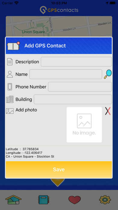 Screenshot #2 pour GPS Contacts