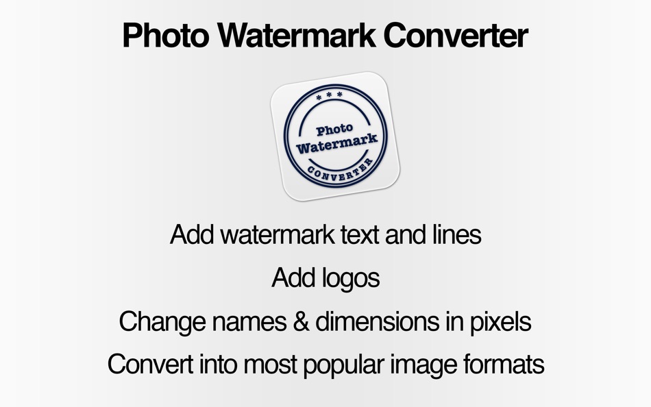 Photo Watermark Converter - 4.0 - (macOS)