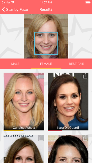 Screenshot #1 pour Star by Face celebs look alike