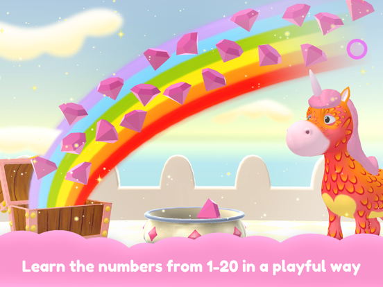 Unicorn Glitterluck Jump'n'Run iPad screenshot 4 - Education app
