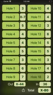 flinkgolf - scorecard iphone bildschirmfoto 3
