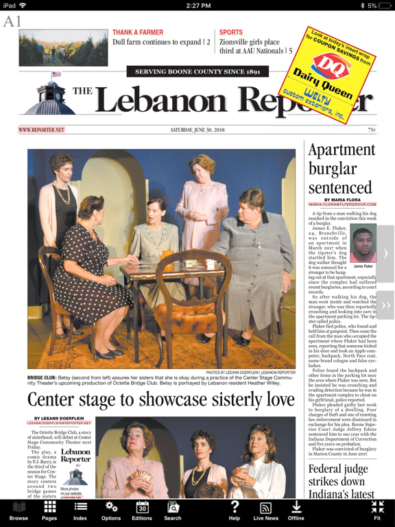 Lebanon Reporter iPad screenshot 4 - News app